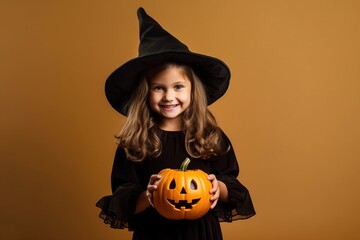 Fototapeta premium An illustration of children wearing a halloween costume , AI Generated