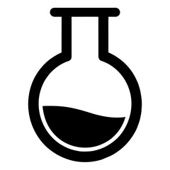 Science, bottle, experiment, experimental, icon ,vector, black, symbol, pictogram, laboratory, chemistry