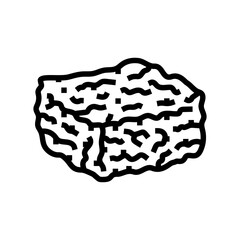 rice crispy treats food snack line icon vector. rice crispy treats food snack sign. isolated contour symbol black illustration