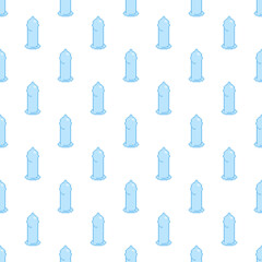 Condom pattern seamless. Rubber Contraceptive background. Remedy for genital infections texture