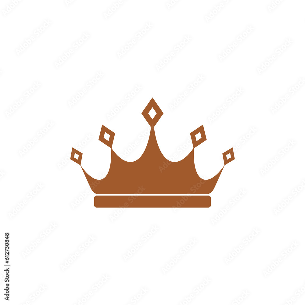 Sticker Crown icon isolated on transparent background