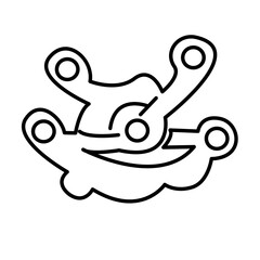 brake canvass of motorcycle parts icons