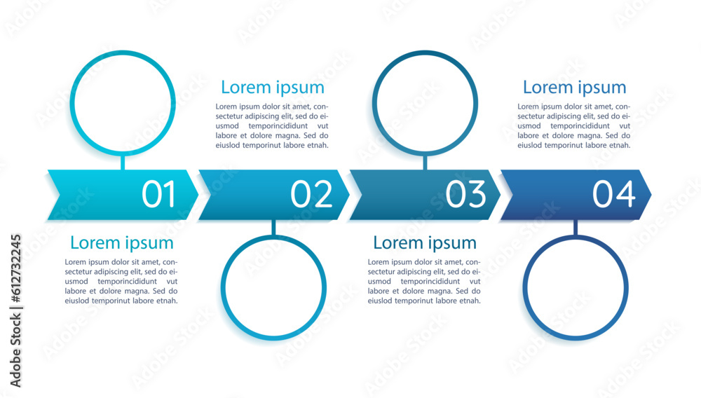 Poster marketing blue infographic chart design template. professional management. abstract infochart with c