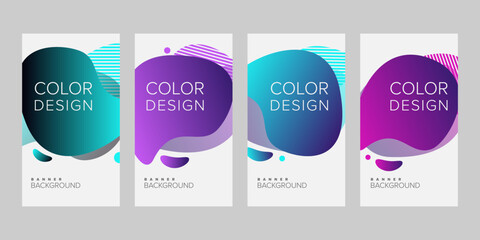 Abstract background banner vector design template, banner for print or web banner with colorful