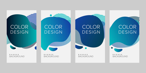 Abstract background banner vector design template, banner for print or web banner with colorful