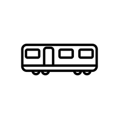 transportation train sign symbol vector