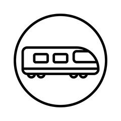 transportation train sign symbol vector