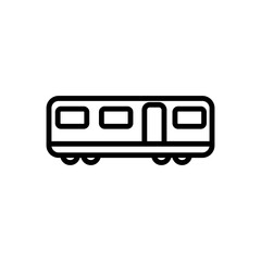 transportation train sign symbol vector