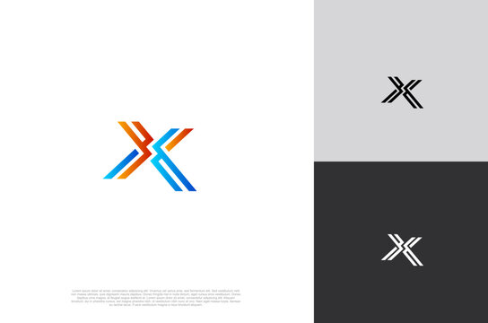 Initial letter X Logo can be used for company, sign, icon, and others.