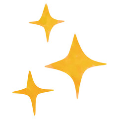 Fototapeta premium yellow star hand draw vector illustration