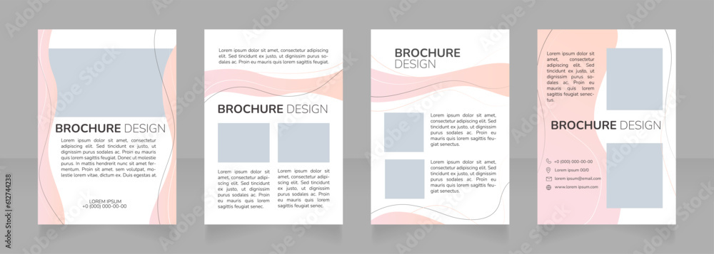 Poster midwifery training program blank brochure design. template set with copy space for text. premade cor