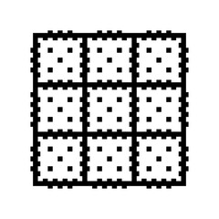 Fototapeta premium mat toy baby line icon vector. mat toy baby sign. isolated contour symbol black illustration