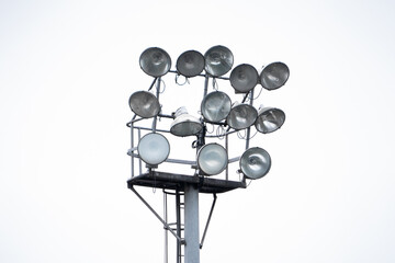 light pole of a soccer stadium