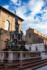 Fontana del Nettuno, città di Bologna, Emilia Romagna