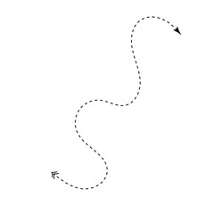 Abstract Dashed Line Arrow