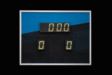 soccer stadium scoreboard