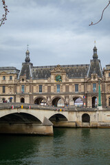 Naklejka na ściany i meble Museo del Louvre, città di Parigi, Francia