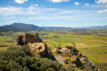 Obraz premium Castello di Acquafredda, paese di Siliqua, province del Sud Sardegna