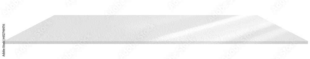 Poster 3d perspective concrete flooring texture with shadow and light,cement shelf rough surface with light