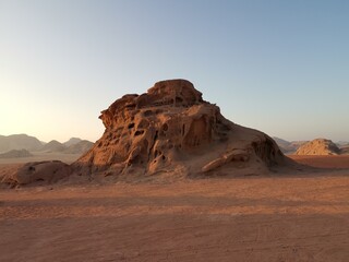 Fototapeta na wymiar Wadi rum desert, sun set