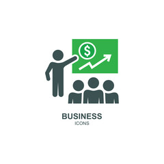 Business icon logo vector template