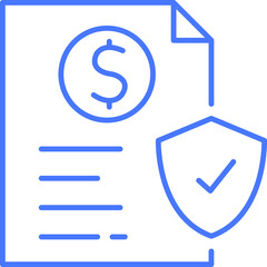 Document security line icon