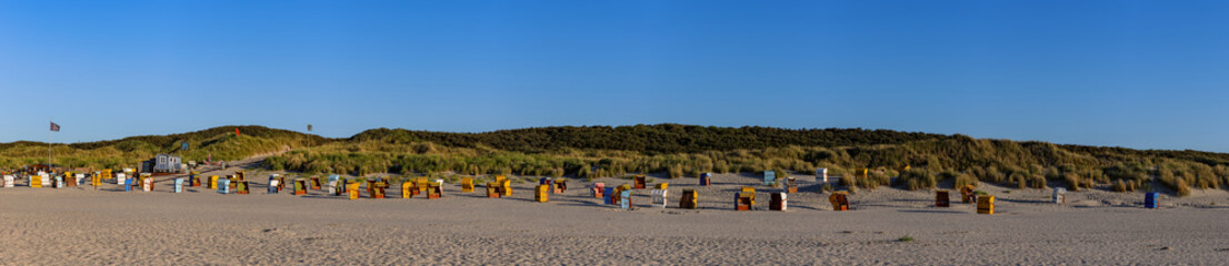 Beach on Juist, East Frisian Islands, Germany. - obrazy, fototapety, plakaty