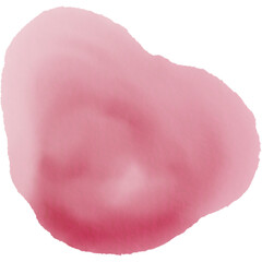 Abstract Pink Brush Watercolor Blob Sweet Stain Featuring Isolated