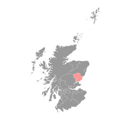 Angus map, council area of Scotland. Vector illustration.