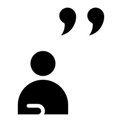 quote glyph 