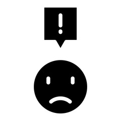 negative feedback glyph 
