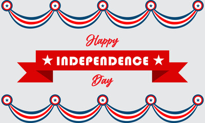 U.S independence day vector illustration. suitable for card or banner © David