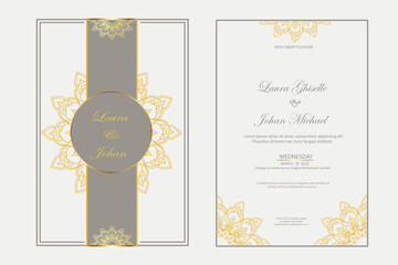 Elegant Mandala Wedding Invitation