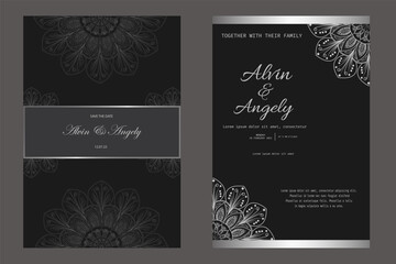 Elegant Mandala Wedding Invitation