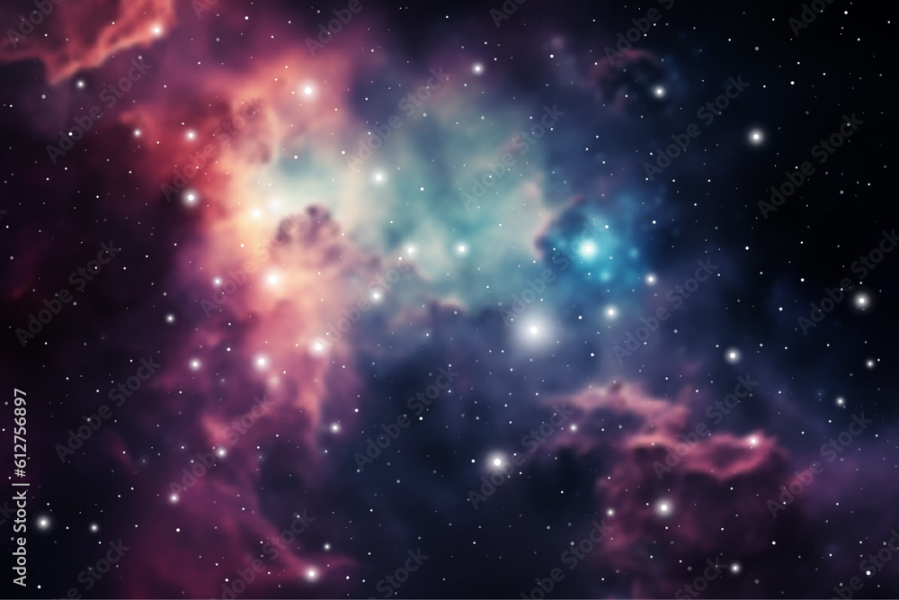 Sticker outer space futuristic background with cosmos and sky. cosmic background. universe background. galax
