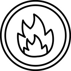 Obraz premium Fire Icon