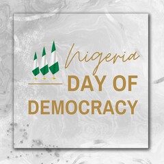 Premium Vector | Happy nigeria democracy day 12 june vector template design