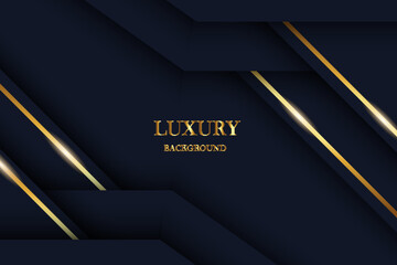 Luxury Gold and Blue Premium Design Background