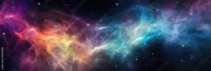 Nebula clouds space background