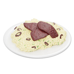 Risotto Italian Food 3D Icon