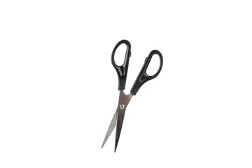 Office stationery scissors cutting on transparent background