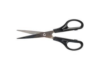 Office stationery scissors cutting on transparent background