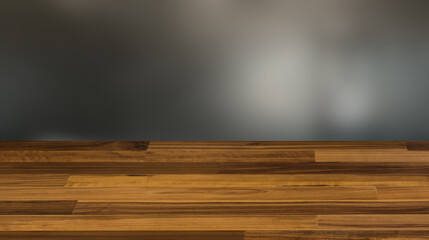 Modern bathroom including bath and sink. 3D rendering., Background with empty wooden table. Flooring.