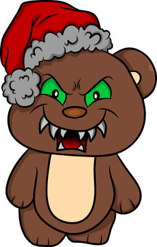 evil teddy bear cartoon character