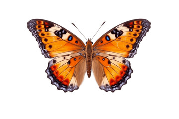 Fototapeta na wymiar Beautiful and Rare Butterfly on a Transparent Background. Generative AI