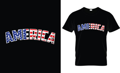 Happy 4th of July USA Holiday, American Independence Day t-shirt design, Fourth of July 1776 in United States of America graphic typography Vector illustration Design Template EPS 10 file.