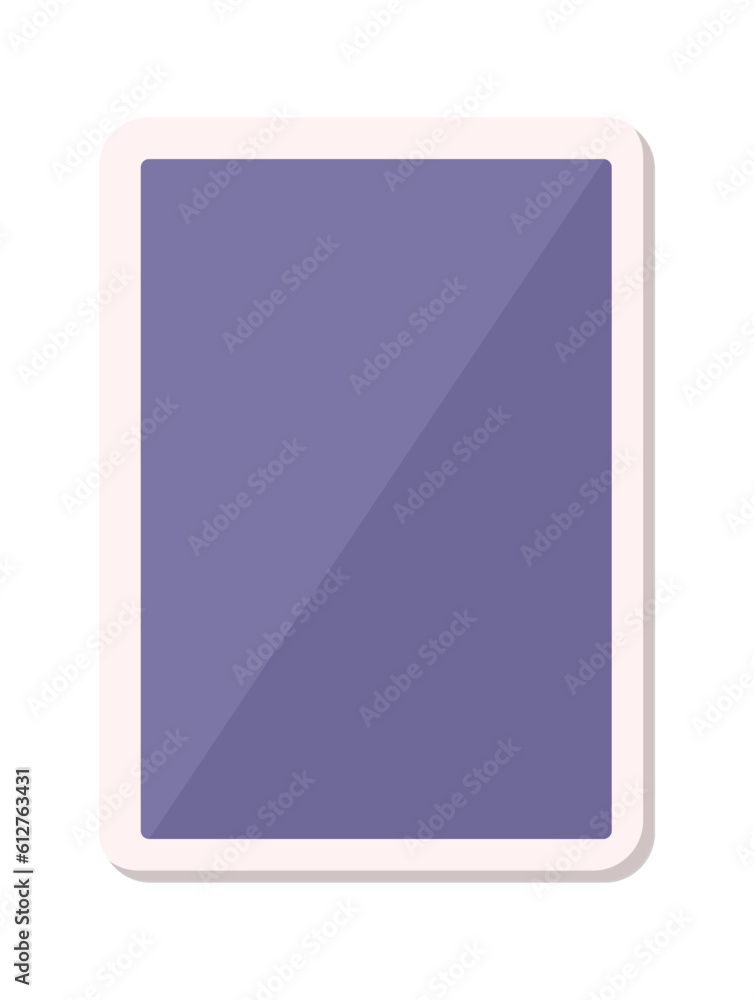 Fototapete tablet touchscreen vector design element. abstract customizable symbol for infographic with blank co