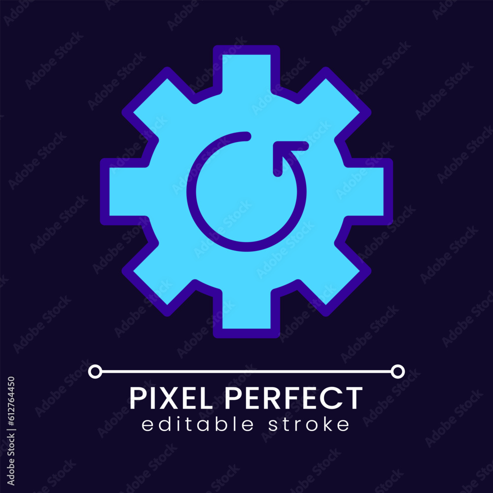 Poster update pixel perfect rgb color icon for dark theme. settings adjustment. application version. downlo