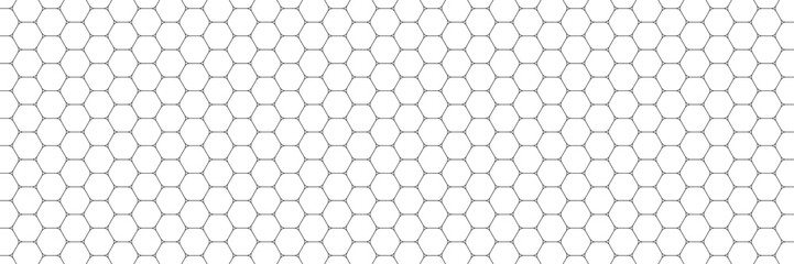 Hexagonal netting. Hexagon shape. Abstract background. Honeycomb seamless pattern. Vector illustration