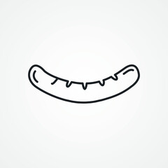 Sausage line icon. sausage linear icon